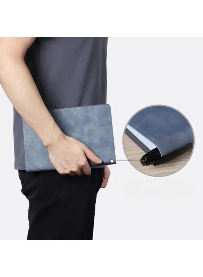 Gray Whiteboard Notebook Set With Erasable Pen And Wipe Cloth Draft Book Notepad Office Plan Board - Image 3